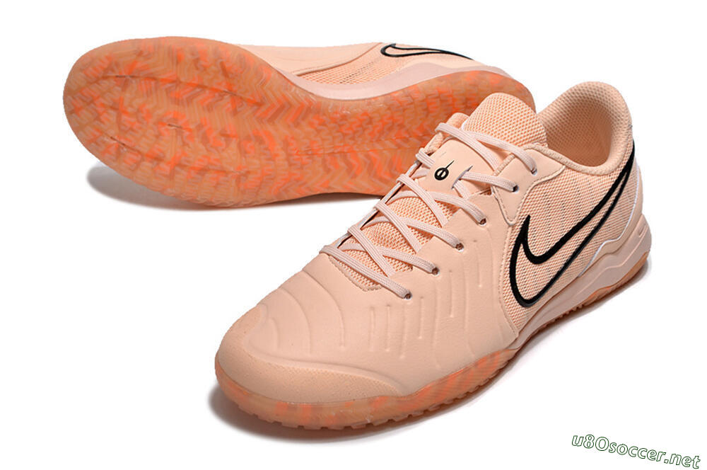 Men's Nike Tiempo Legend 10 Pro IC Football Shoes - Pink/Black 3