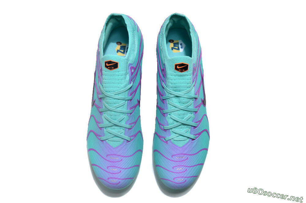 Men's Nike Air Zoom Mercurial Vapor 15 Elite FG Football Boots - Jade/Purple/Black 4
