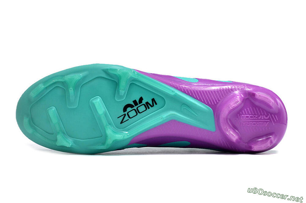 Men's Nike Air Zoom Mercurial Vapor 15 Elite FG Football Boots - Jade/Purple/Black 6