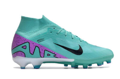 Unisex Nike Air Zoom Mercurial Superfly 9 Elite AG Football Boots - Jade/Purple/Black