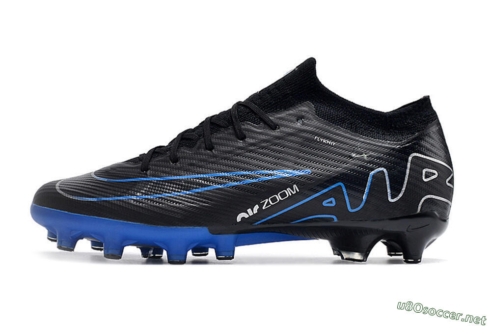 Unisex Nike Air Zoom Mercurial Vapor 15 Elite AG Football Boots - Black/Blue/White 0