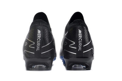 Unisex Nike Air Zoom Mercurial Vapor 15 Elite AG Football Boots - Black/Blue/White