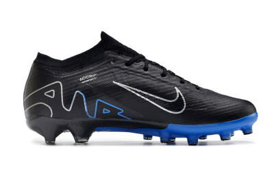 Unisex Nike Air Zoom Mercurial Vapor 15 Elite AG Football Boots - Black/Blue/White