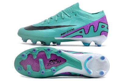 Unisex Nike Air Zoom Mercurial Vapor 15 Elite AG Football Boots - Jade/Purple/Black