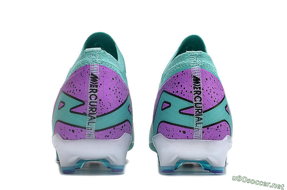 Unisex Nike Air Zoom Mercurial Vapor 15 Elite AG Football Boots - Jade/Purple/Black 5
