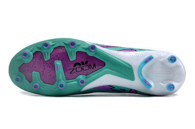 Unisex Nike Air Zoom Mercurial Vapor 15 Elite AG Football Boots - Jade/Purple/Black