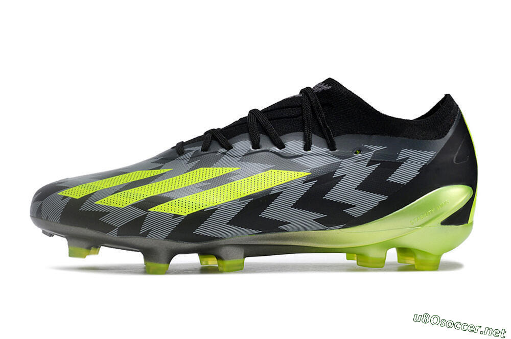 Men's Adidas X Crazyfast.1 FG Football Boots - Black/White/Yellow 0