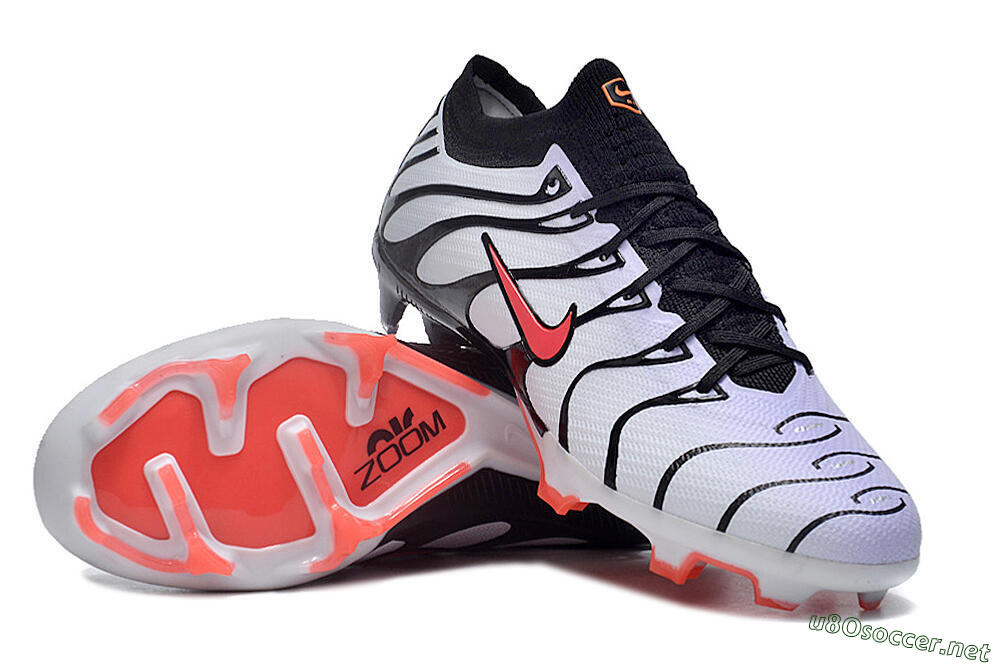 Men's Nike Air Zoom Mercurial Vapor 15 Elite FG Football Boots - White/Black/Red 3