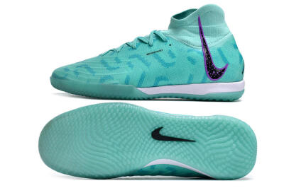 Men's Nike Phantom Luna Elite NU IC Football Shoes - Jade/Purple/Black