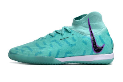 Men's Nike Phantom Luna Elite NU IC Football Shoes - Jade/Purple/Black
