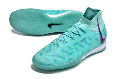 Men's Nike Phantom Luna Elite NU IC Football Shoes - Jade/Purple/Black