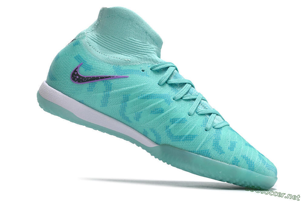 Men's Nike Phantom Luna Elite NU IC Football Shoes - Jade/Purple/Black 4