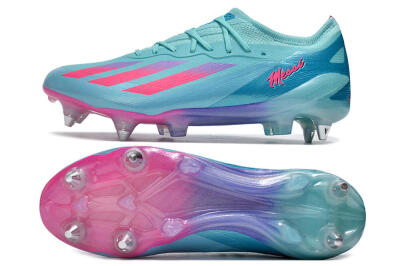 Men's Adidas X Crazyfast.1 SG Football Boots - Jade/Pink/Purple