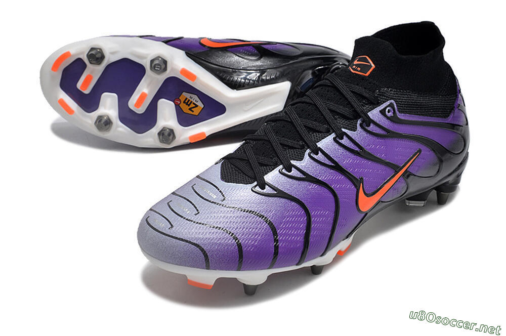 Men's Nike Air Zoom Mercurial Superfly 9 Elite SG Football Boots - Purple/Black/Orange 3