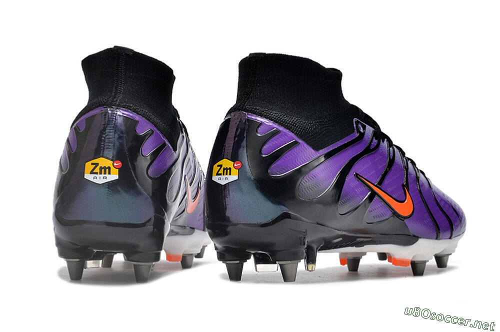 Men's Nike Air Zoom Mercurial Superfly 9 Elite SG Football Boots - Purple/Black/Orange 6