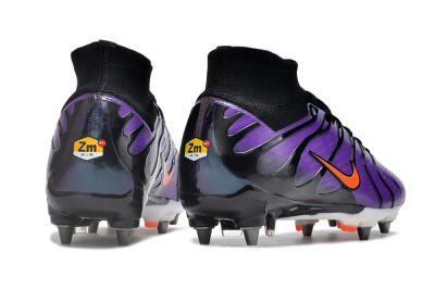 Men's Nike Air Zoom Mercurial Superfly 9 Elite SG Football Boots - Purple/Black/Orange
