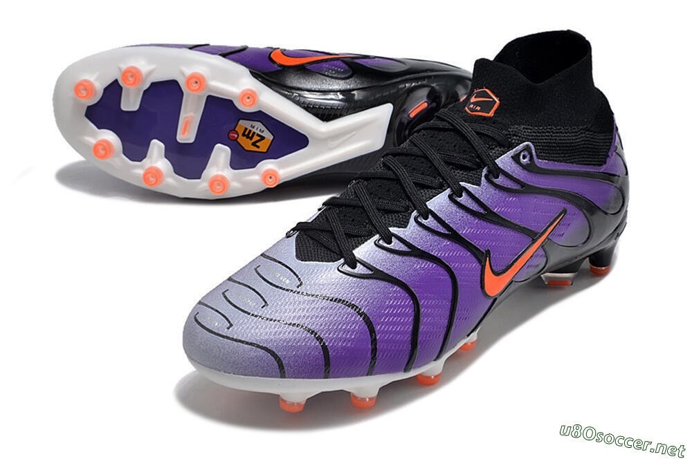 Men's Nike Air Zoom Mercurial Superfly 9 Elite AG Football Boots - Purple/Black/Orange 3