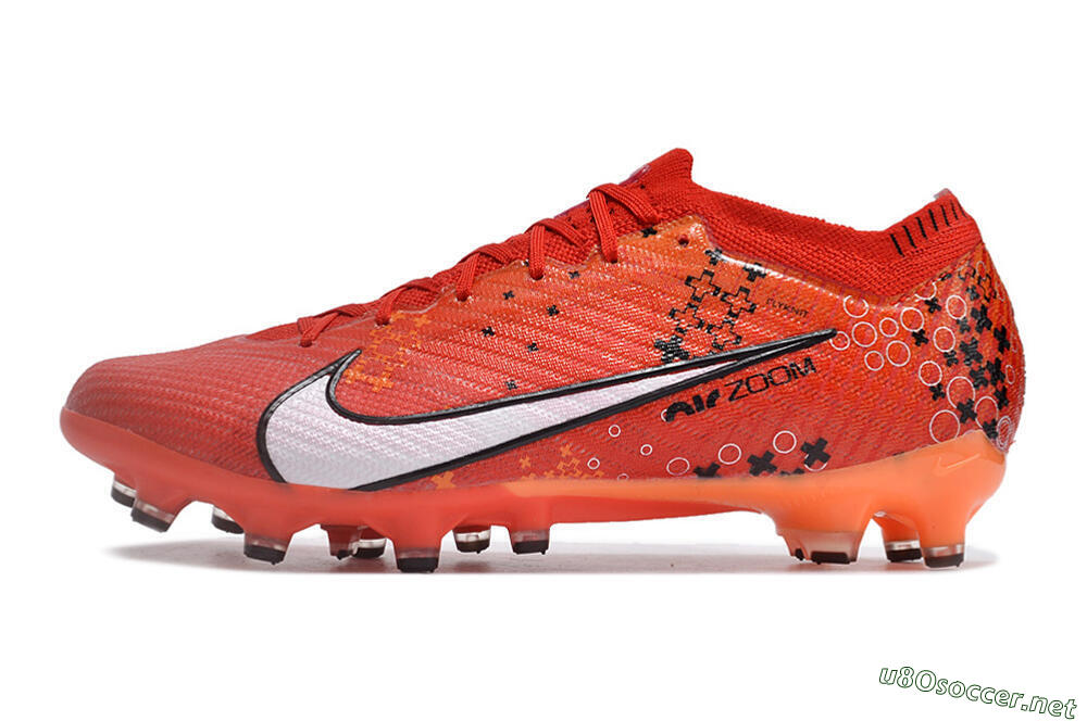 Men's Nike Air Zoom Mercurial Vapor 15 Elite AG Football Boots - Red/White/Black 0