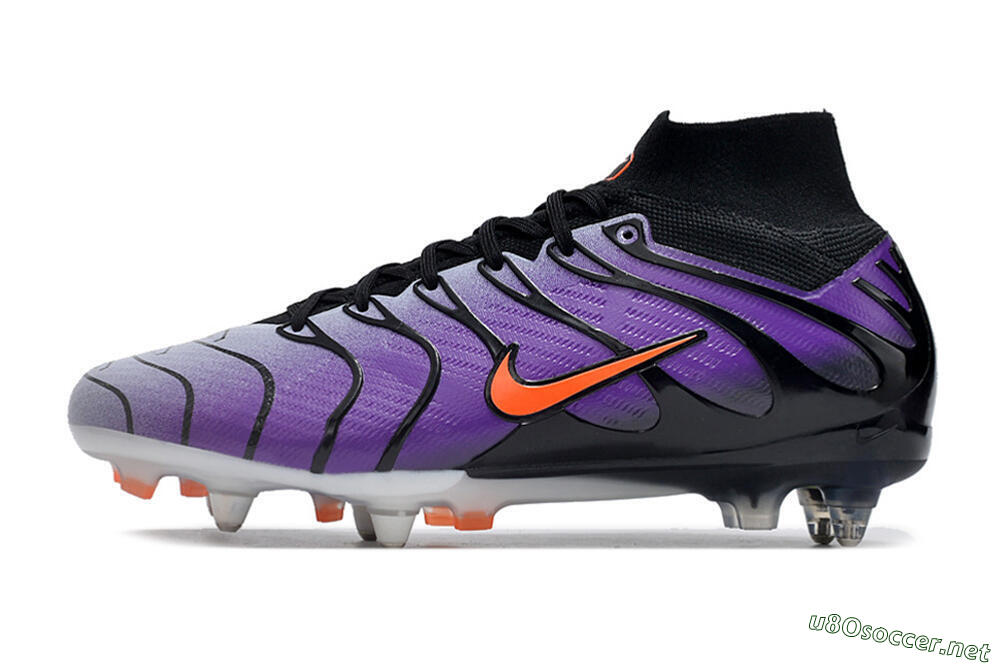 Men's Nike Air Zoom Mercurial Superfly 9 Elite SG Football Boots - Purple/Black/Orange 0