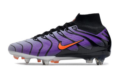 Men's Nike Air Zoom Mercurial Superfly 9 Elite SG Football Boots - Purple/Black/Orange