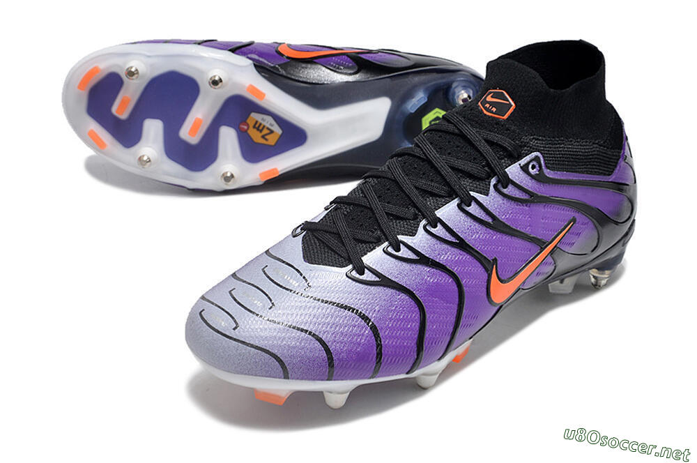 Men's Nike Air Zoom Mercurial Superfly 9 Elite SG Football Boots - Purple/Black/Orange 3