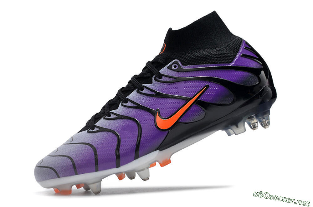 Men's Nike Air Zoom Mercurial Superfly 9 Elite SG Football Boots - Purple/Black/Orange 5