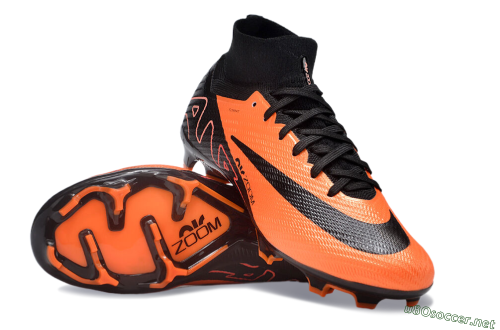 Unisex Nike Air Zoom Mercurial Superfly 9 Elite FG Football Boots - Orange/Black 1