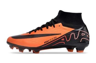 Unisex Nike Air Zoom Mercurial Superfly 9 Elite FG Football Boots - Orange/Black