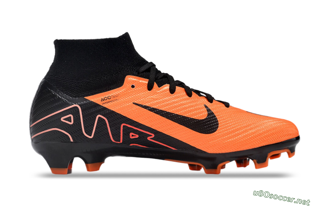 Unisex Nike Air Zoom Mercurial Superfly 9 Elite FG Football Boots - Orange/Black 5