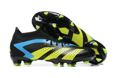 Men's Adidas Predator Accuracy.1 FG Football Boots - Black/Blue/Yellow