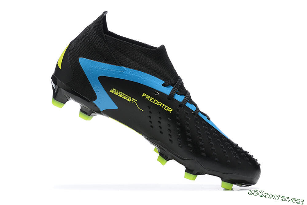 Men's Adidas Predator Accuracy.1 FG Football Boots - Black/Blue/Yellow 7