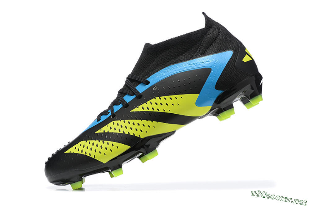 Men's Adidas Predator Accuracy.1 FG Football Boots - Black/Blue/Yellow 8