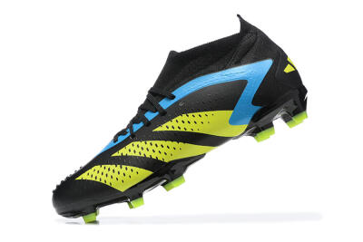 Men's Adidas Predator Accuracy.1 FG Football Boots - Black/Blue/Yellow