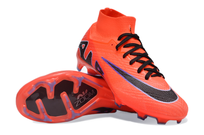Unisex Nike Air Zoom Mercurial Superfly 9 Elite FG Football Boots - Red/Black/Purple