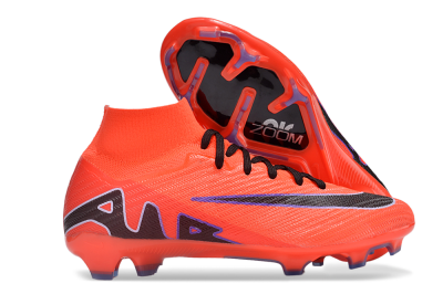 Unisex Nike Air Zoom Mercurial Superfly 9 Elite FG Football Boots - Red/Black/Purple