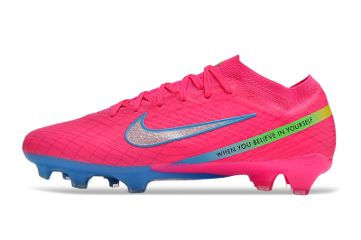 Men's Nike Air Zoom Mercurial Vapor 15 Elite FG Football Boots - Pink/Silver/Blue