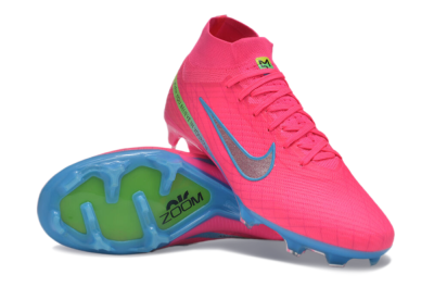 Men's Nike Air Zoom Mercurial Superfly 9 Elite FG Football Boots - Pink/Silver/Blue