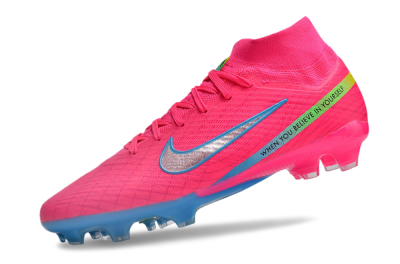 Men's Nike Air Zoom Mercurial Superfly 9 Elite FG Football Boots - Pink/Silver/Blue