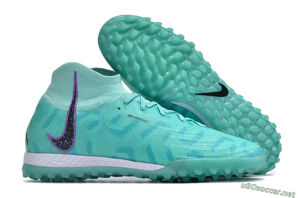 Unisex Nike Phantom Luna Elite NU TF Football Shoes - Green/Yellow/Purple/Black 2