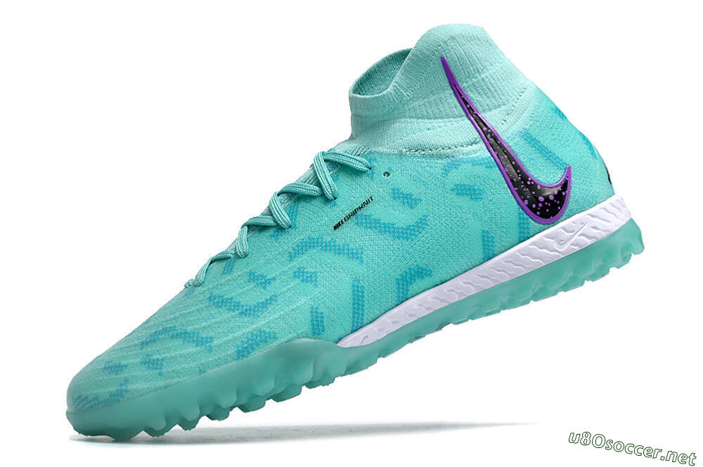 Unisex Nike Phantom Luna Elite NU TF Football Shoes - Green/Yellow/Purple/Black 5