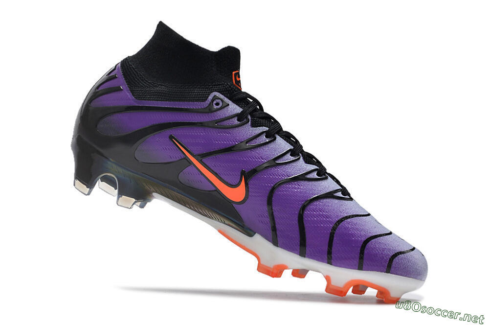 Men's Nike Air Zoom Mercurial Superfly 9 Elite FG Football Boots - Purple/Black/Orange/Gold 4