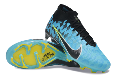 Unisex Nike Air Zoom Mercurial Superfly 9 Elite FG Football Boots - Blue/Black/White/Green