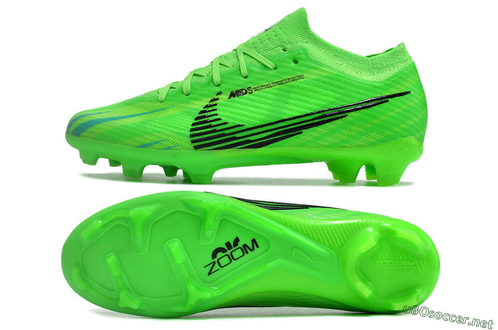 Men's Nike Air Zoom Mercurial Vapor 15 Elite FG Football Boots - Green/Black 1