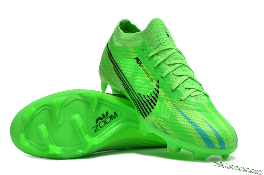 Men's Nike Air Zoom Mercurial Vapor 15 Elite FG Football Boots - Green/Black 3