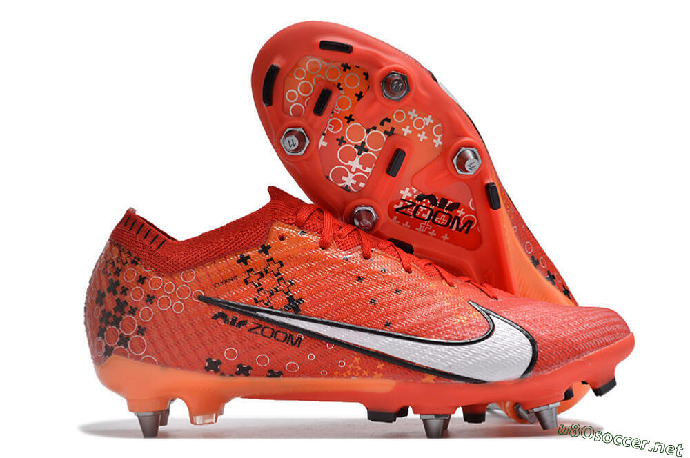 Men's Nike Air Zoom Mercurial Vapor 15 SG Football Boots - Red/White/Black 2