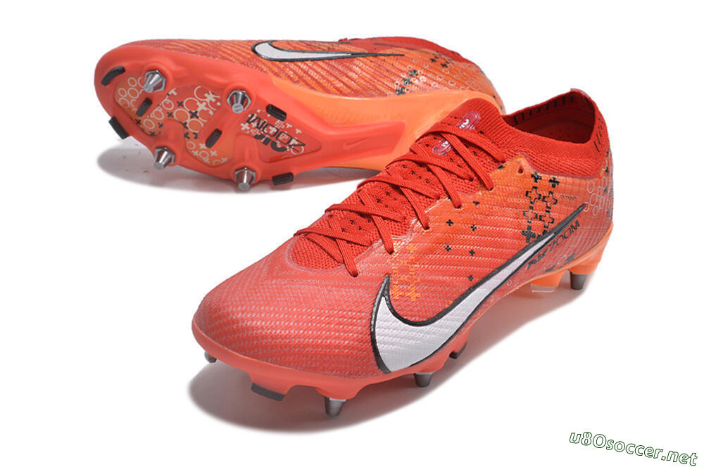 Men's Nike Air Zoom Mercurial Vapor 15 SG Football Boots - Red/White/Black 3
