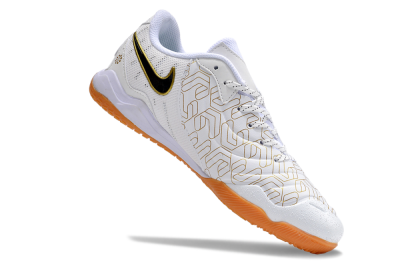 Men's Nike Tiempo Legend 10 Pro IC Football Shoes - White/Gold/Black