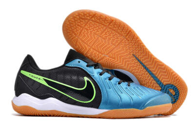 Men's Nike Tiempo Legend 10 Pro IC Football Shoes - Blue/Black/Yellow
