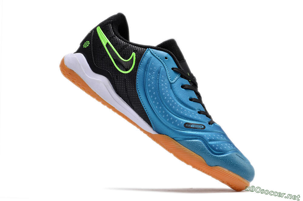 Men's Nike Tiempo Legend 10 Pro IC Football Shoes - Blue/Black/Yellow 4