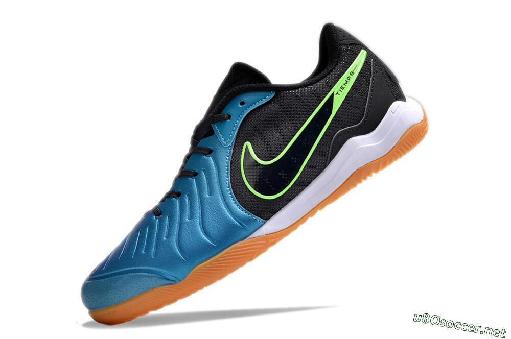 Men's Nike Tiempo Legend 10 Pro IC Football Shoes - Blue/Black/Yellow 5